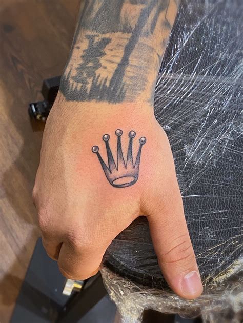 rolex krone tattoo|rolex crown tattoo.